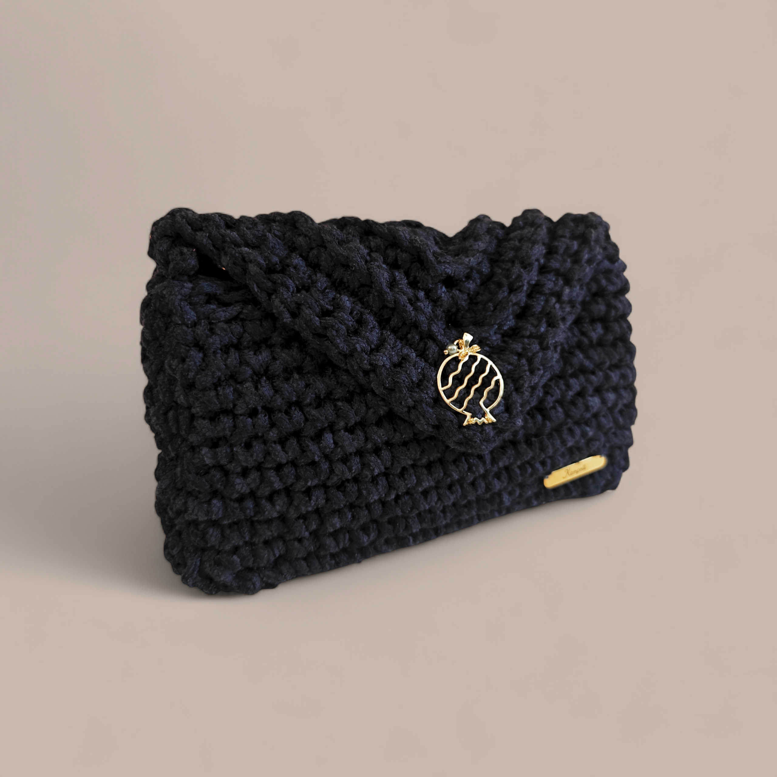 Mini τσαντάκι μπλε με δυο εσωτερικές θήκες