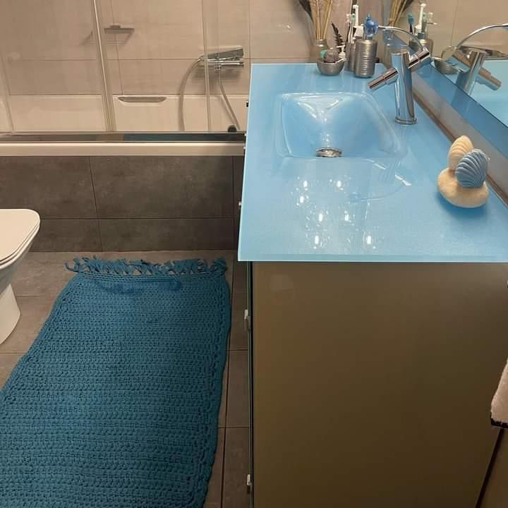 Custommade - Γαλάζιο χαλάκι μπάνιου
