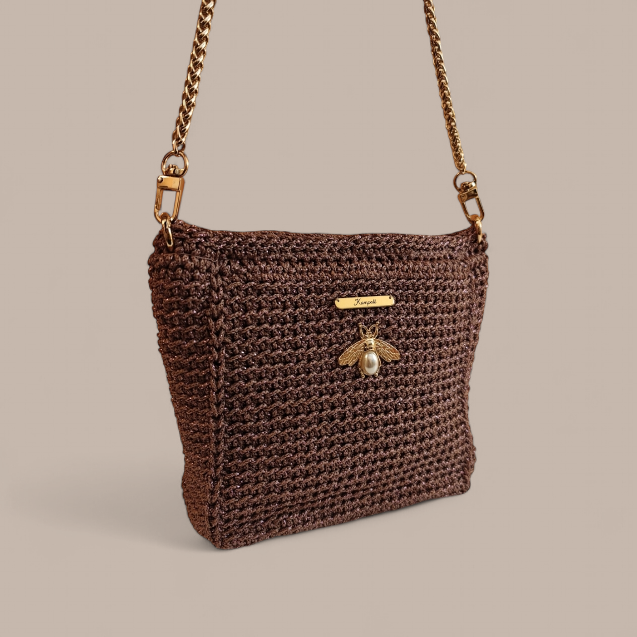 Αμπιγιέ τσαντάκι σάπιο μήλο μεταλλιζέ