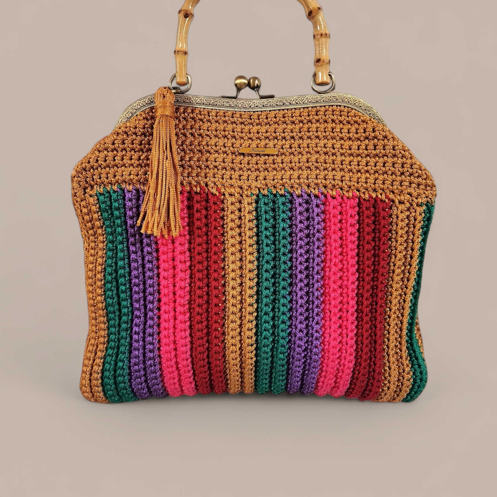 Custommade - πολύχρωμη τσάντα vintage style