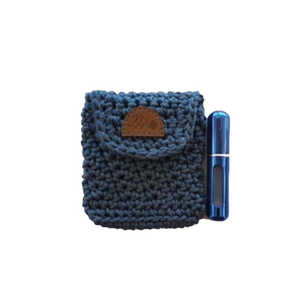 Μπλε θήκη με αρωματικό φιαλίδιο τσάντας (επιλέξτε χρώματα)