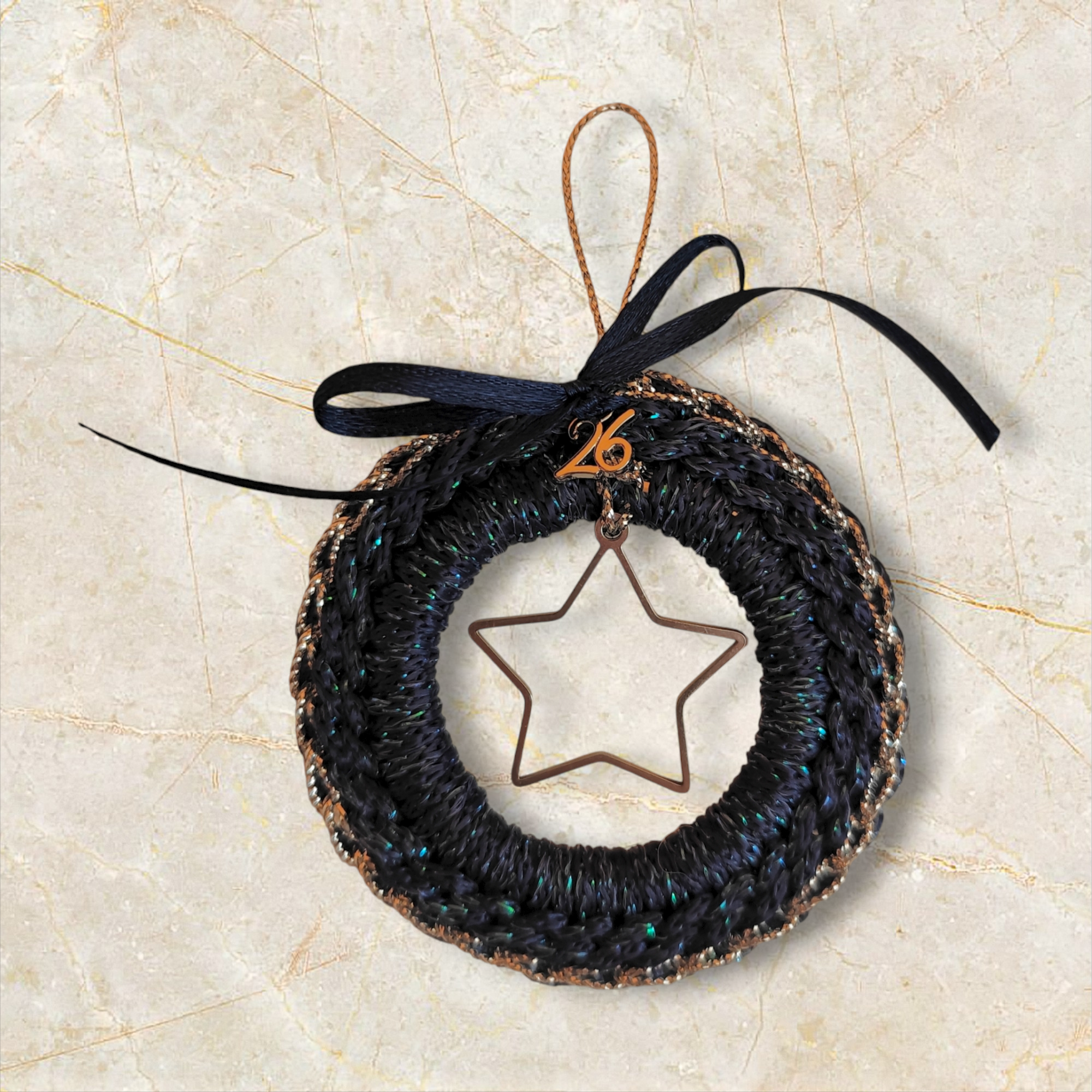 Γούρι '26 μπλε στεφανάκι με αστέρι