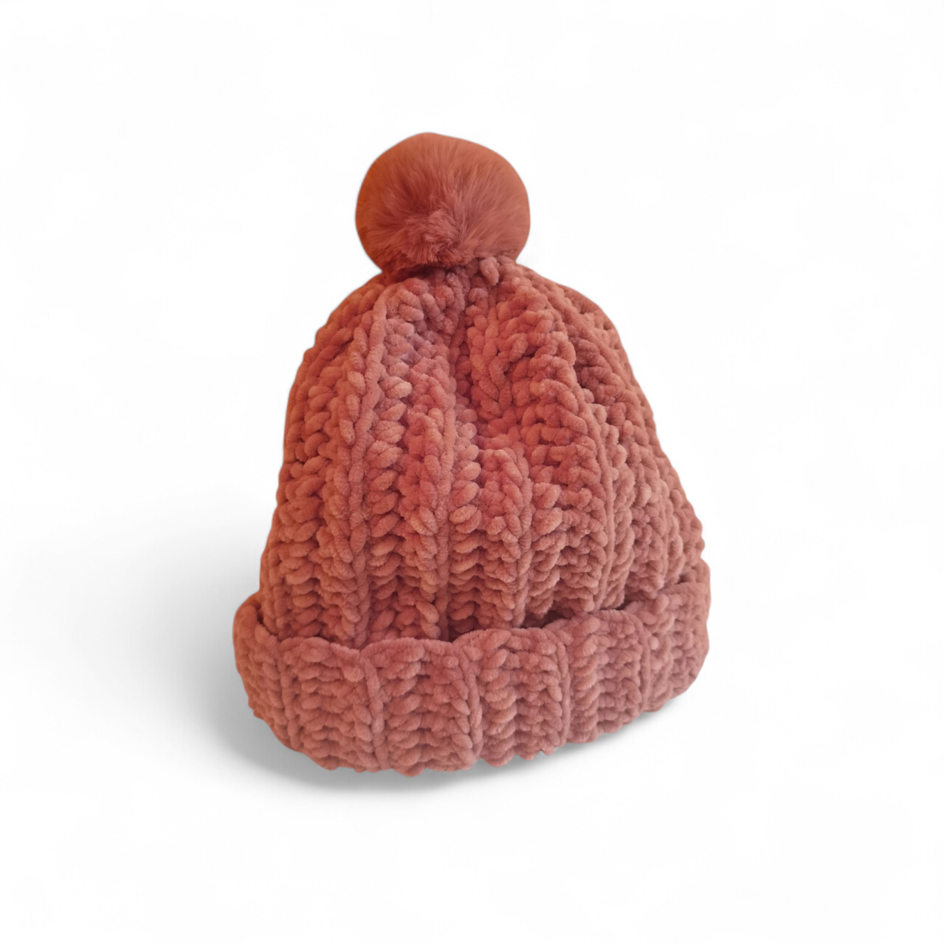 Βελούδινος σκουφος nude σάπιο μηλο